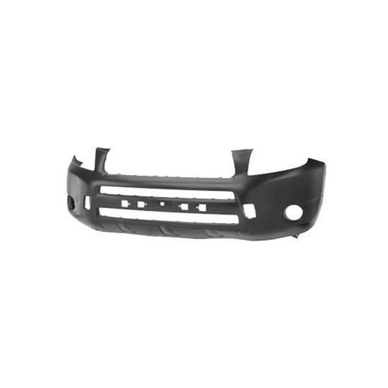 Pare chocs avant pour TOYOTA RAV4, 2006-2009, sans embout d'aile, Noir, Neuf.