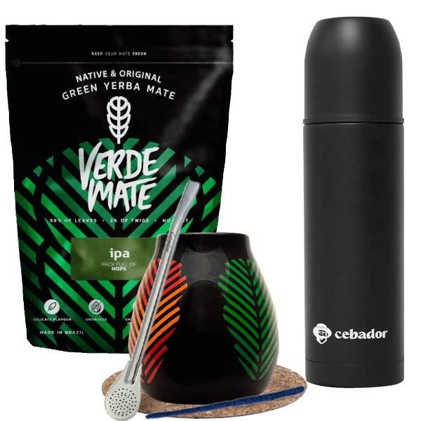 Kit d'accessoires Yerba Verde Mate IPA 500 g + YERBOMOS