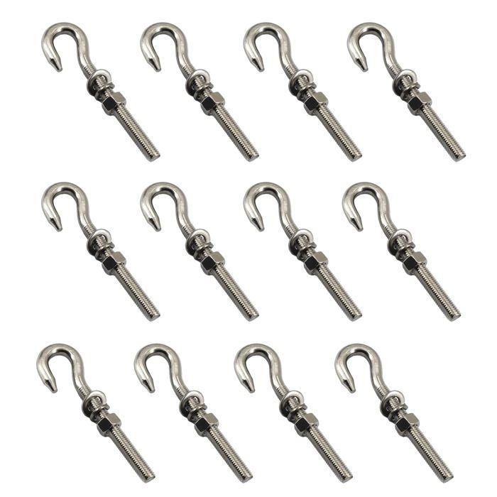 Supports Tringle à Rideau TERF - Lot De 4 En Laiton Poli