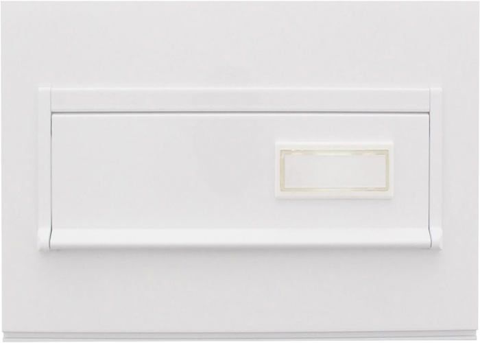 ARREGUI V4031 Pack Bouche d'entrée Boîte aux lettre en acier pour porte, mur et portail. Fente de 23 x 3 cm, Taille S (Courrier A5) Blanc | Leroy Merlin ARREGUI V4031 Pack Bouche d'entrée Boîte aux lettre en acier pour porte, mur et portail. Fente de 23 x 3 cm, Taille S (Courrier A5) Blanc | Leroy Merlin
