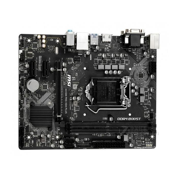 Carte mère MSI H310M PRO-VDH PLUS Intel H310 LGA 1151 2xDDR4 SDRAM 32 Go Micro ATX - Msi