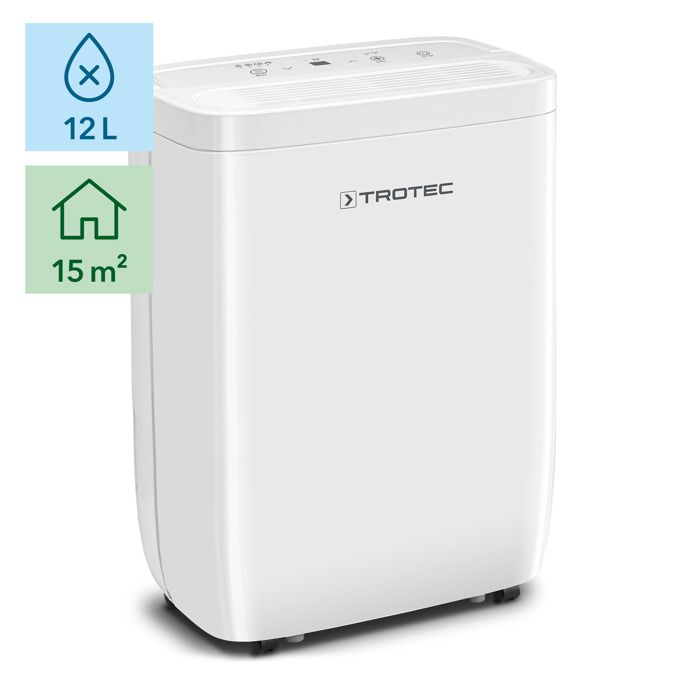 TROTEC Déshumidificateur-purificateur d'air électrique TTK 99 HEPA | filtration HEPA | Appareil pour pièces de 90 m²/230 m³ | Capacité de déshumidification de 31 litres/24 heures