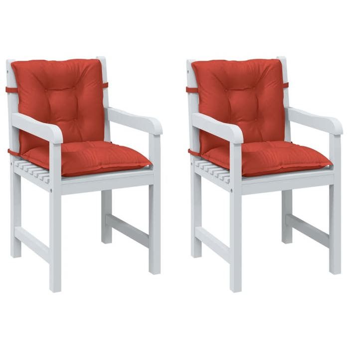 vidaXL Coussins de Chaise Bas 2 pcs - vue 2