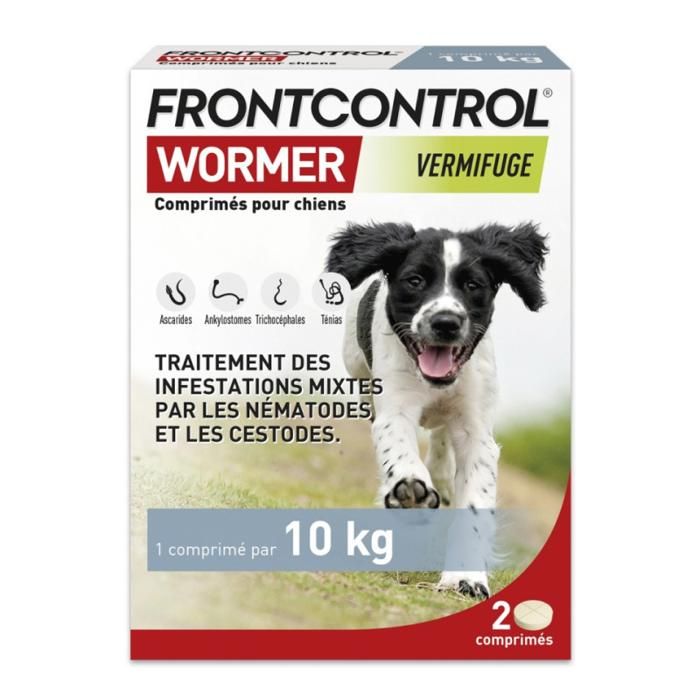 Comparer les prix de Vermifuge - Frontcontrol - Wormer - 2 Comprimés - Efficace contre les vers - Pour chiens