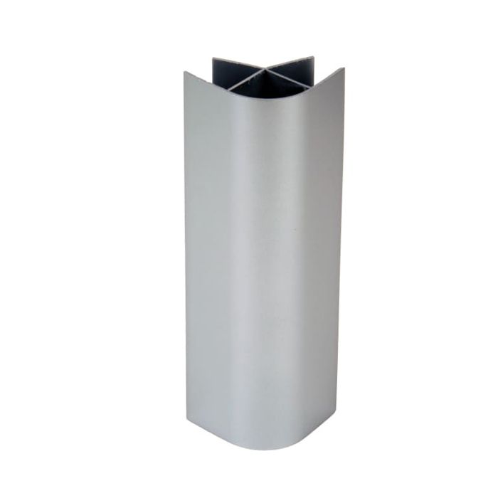 Angle droit lot de 4 Gris alu