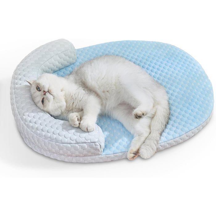 Tapis rafraîchissant - ULISEM - 60 x 46 cm - Auto-rafraîchissant - Coussin en U - Lavable en machine