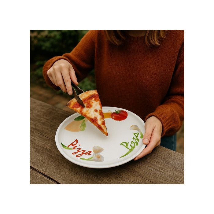 Assiette à pizza Tomate - D 30 cm