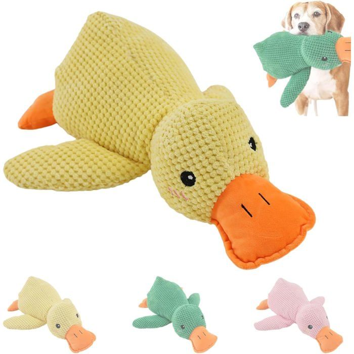Meilleurs prix pour Jouet pour Chien - XVX - Canard en Peluche - Jaune - Taille L - Apaisant et Durable