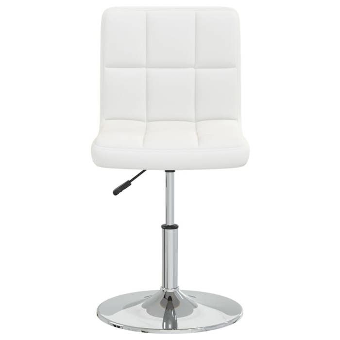 NEUF 2026 CHIC Chaise à manger SWEETY Hauteur réglable Blanc Similicuir 40x43x(71-85.5) cm CCC2756