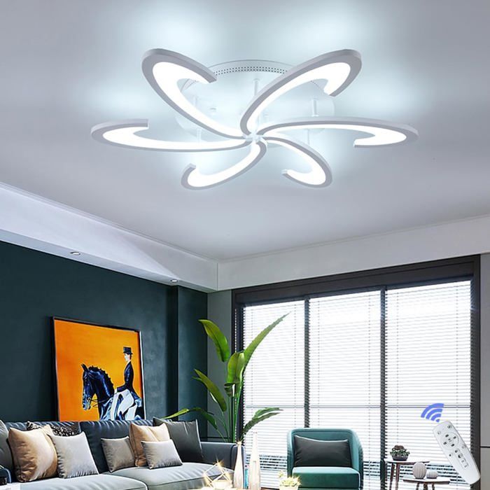 Plafonnier LED géométrique - ESTAMPILLE - Télécommande incluse - Intensité variable - Température de couleur 3000K-6000K