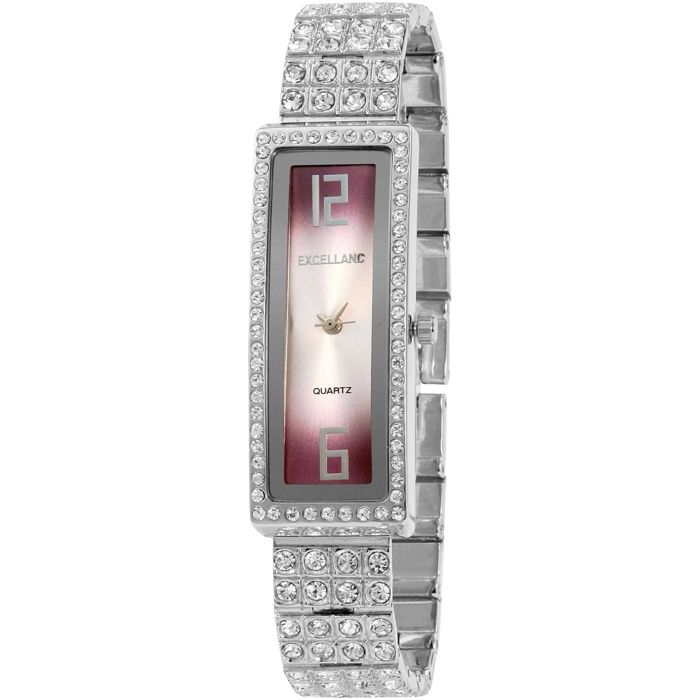 Montre - EXCELLANC - Excellanc Femme - Bracelet métal 14 mm - Cadran violet - Mouvement quartz