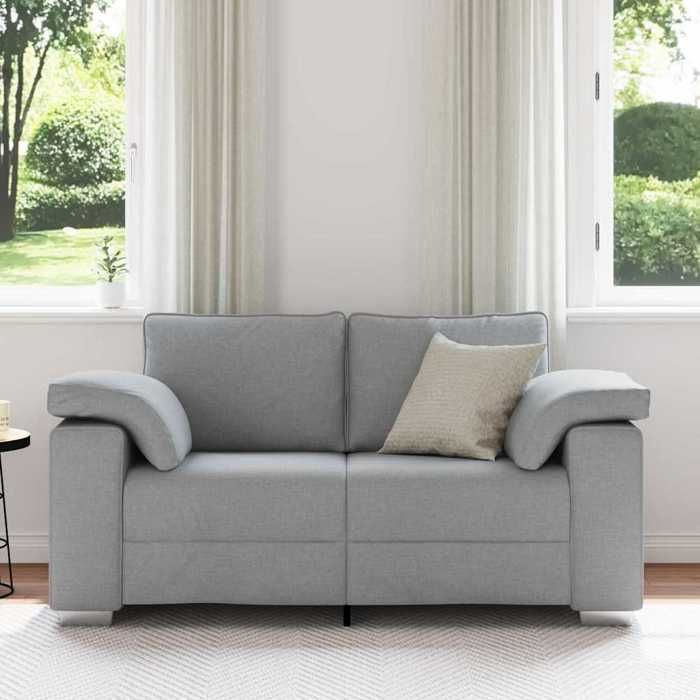 Gris clair SOFA - PHSH - Canapé 120cm - 2 places - Gris clair tissu C205