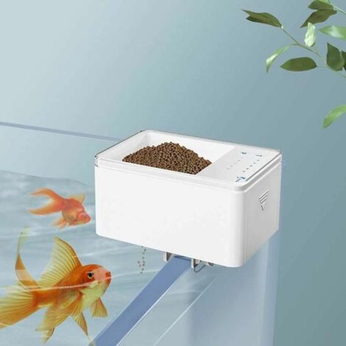 Distributeur automatique de nourriture pour poissons — Distributeur numérique intelligent et programmable pour aquariums et bassins