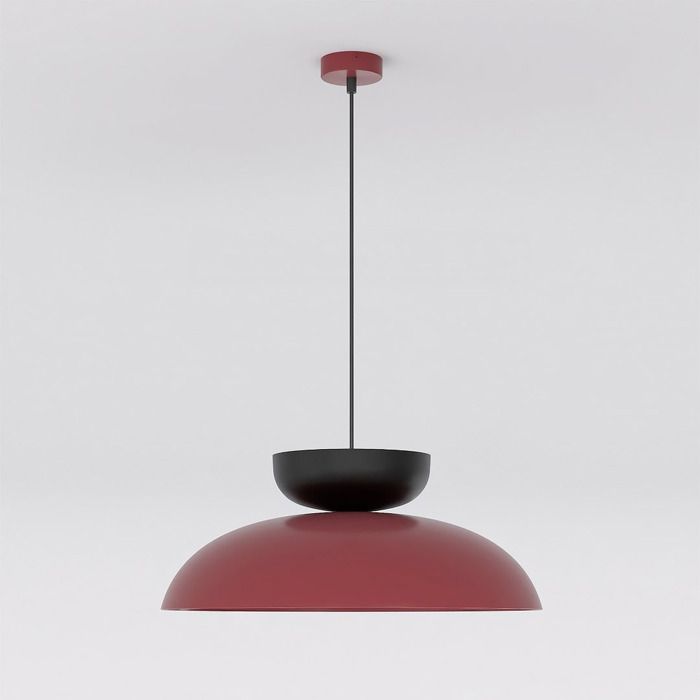 Lampe à suspension Mega bordeaux avec détails noirs - Réf. VK8681847475217