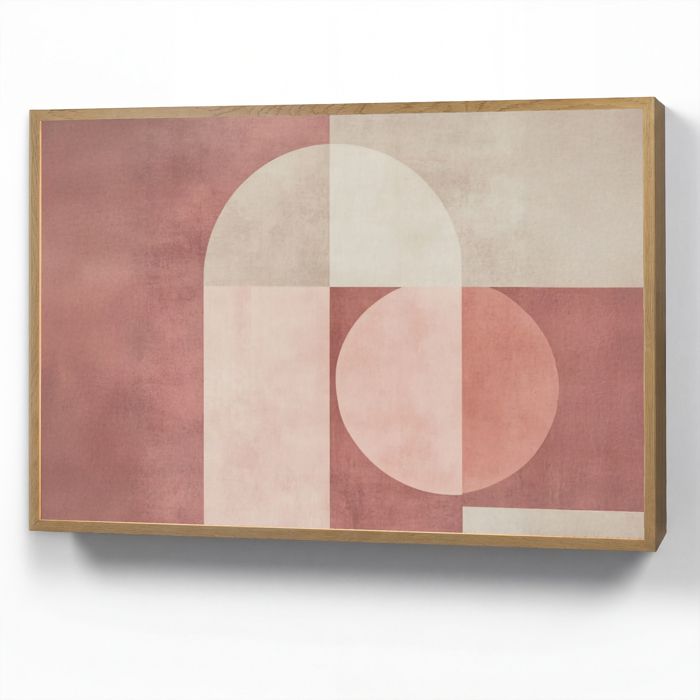 Applique Murale LED - Lampe de Chevet Murale Design - Motif Figures - Abstraites - Rose 100x70 cm Couleur Altrose - OnlyWow