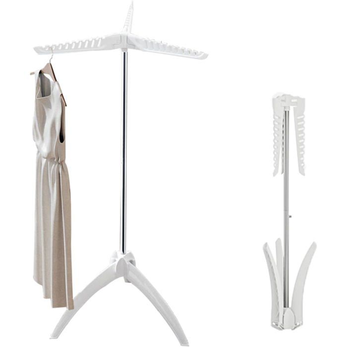 Séchoir À Linge Pliable Séchoir À Linge Support Pour Vêtementssur Trépied Gain De Place Acier Inoxydable Convient Pour Les B[RD95]