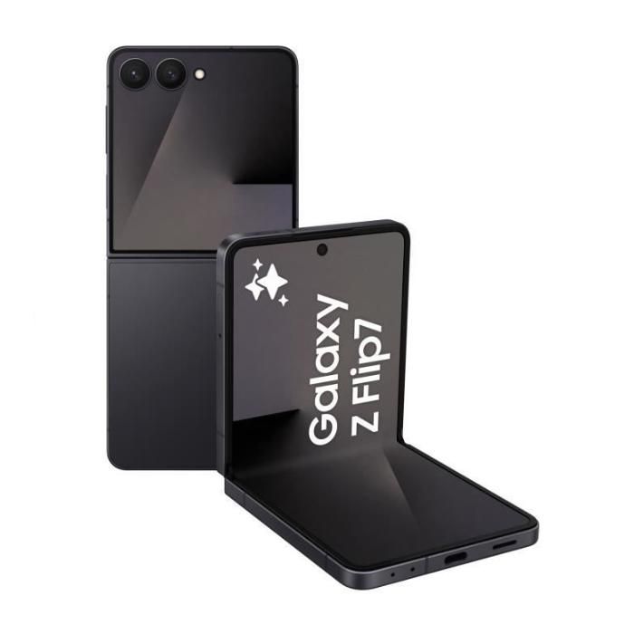 Smartphone Samsung Galaxy Z Flip7 256Go Noir Single SIM Version US - Reconditionné - Excellent état