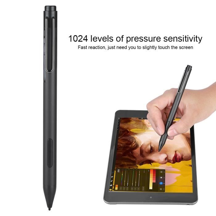 Stylet pour tablette tactile portable pour Surface Pro3 Pro4 (noir