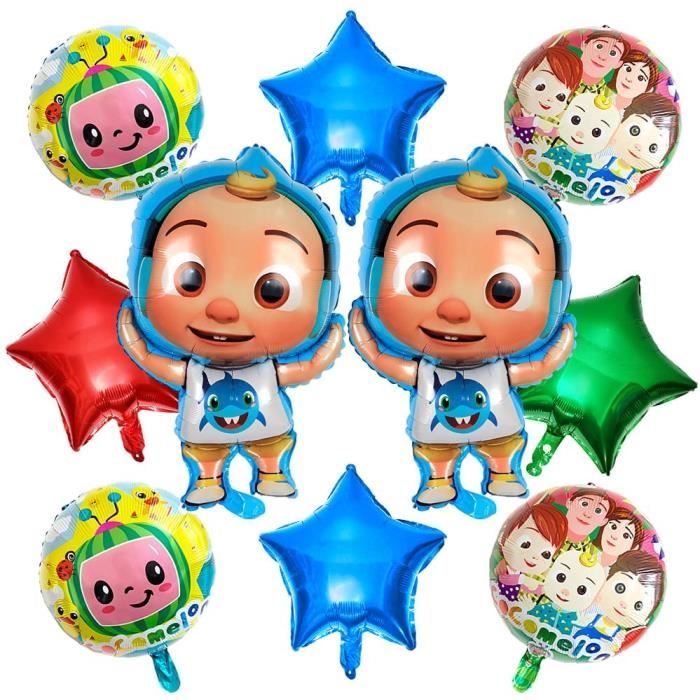 10 PC Cocomelon Fête d'anniversaire Ballons en Aluminium Ballon Helium  Enfant Dessin Animé Aluminium Ballons Cocomelon Balloo 478 - Cdiscount  Maison
