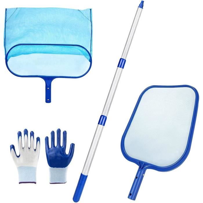Biteatey Piscine Avec Manche Télescopique En Maille Fine Pour