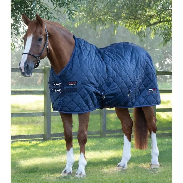 Bucas Couverture d'écurie Freedom Twill Sheet 0g - bleu marine/argenté