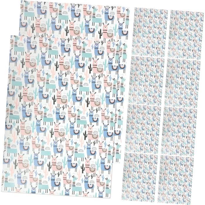 Central 23 - Papier Cadeau Anniversaire Chantier Construction Garçon - 6 Feuilles + Stickers