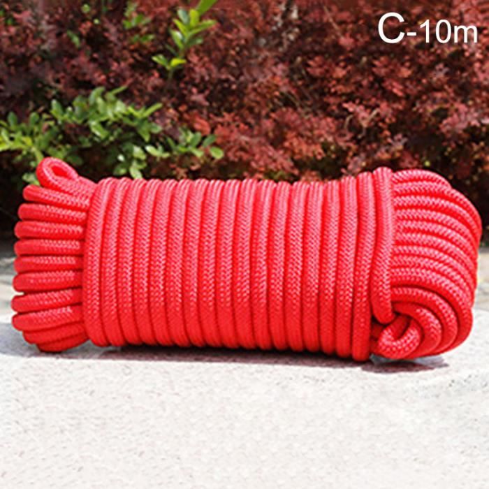 Corde à Linge Extérieure 20m Avec Noyau Acier - Fil Étendoir Résistant 3mm Pour Jardin, Camping Et Maison