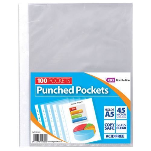 coque souple bleu//noi au format A4./ Affichage comme dans un livre de dossiers Porte de document de 100 poches