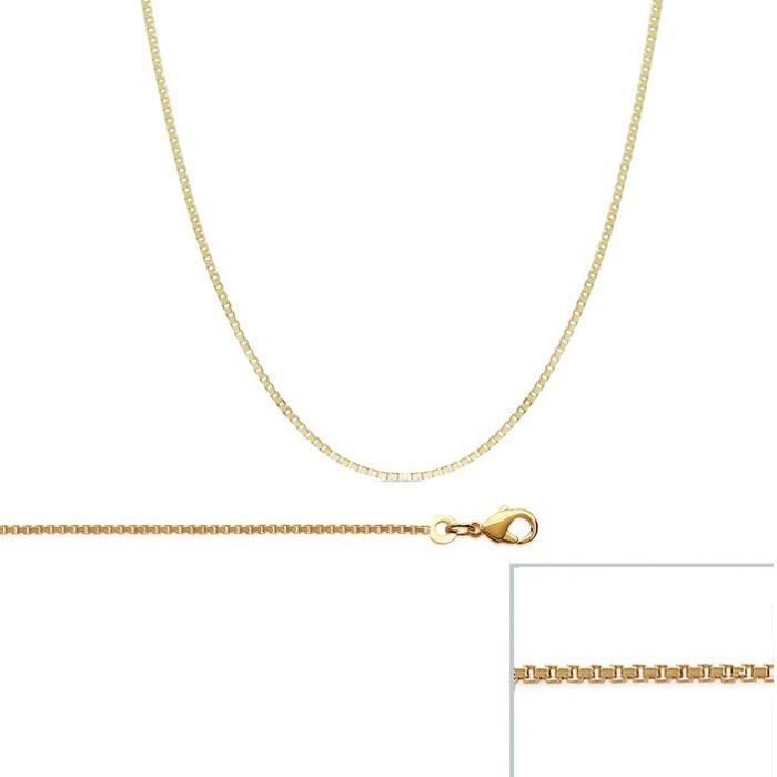 CHAINE Maille VENITIENNE Carré FINE en Argent LARGEUR /& LONGUEUR au CHOIX