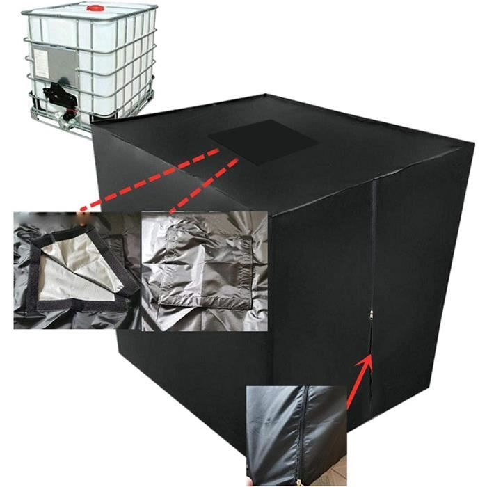 QINERSAW Bache Pour Cuve 1000L IBC Bache Cuve 1000L Anti-UV Anti-Poussière Bâche Couverture