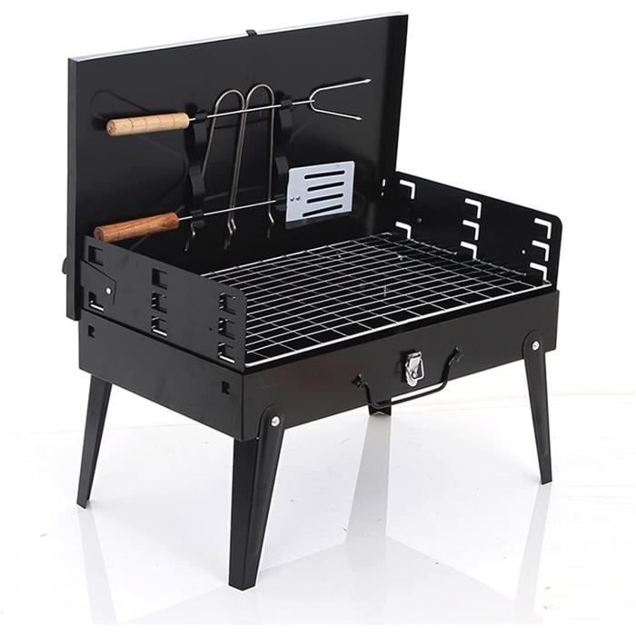 Barbecue au charbon de bois portable - Barbecue de table - Barbecue de