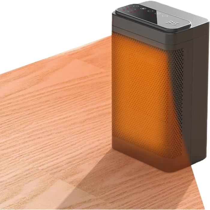 Chauffage D'appoint électrique 1500W Silencieux - Avec Télécommande, Oscillation 70°, 3 Modes - Pour Salle De Bain, Chambre, Bureau - 13