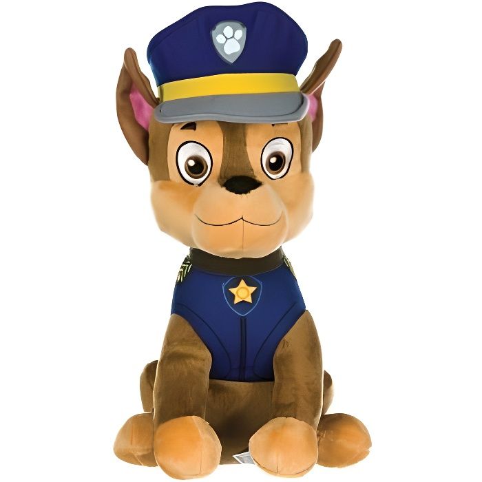 Peluche Pat Patrouille Chase 30 cm Chien Policier Assis - Peluche Paw Patrol  Enfant - ref:7183C - Cdiscount Jeux - Jouets