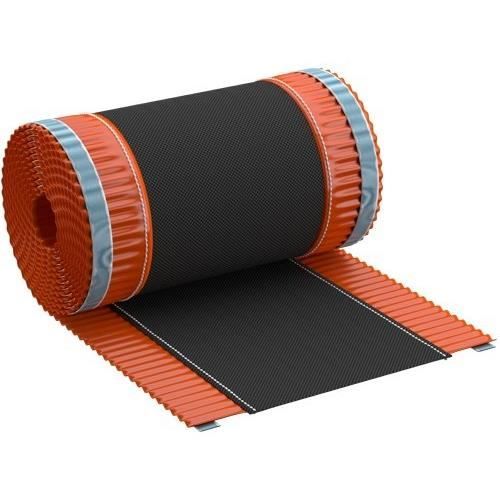 Closoir de fa/îtage souple ventil/é tout aluminium 400 mm X 10 ml ROUGE
