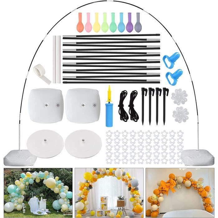 Kit de table pour ballons dorés avec lumières – Support de ballons lumineux pour décoration de table parfait pour les fêtes d'anniversaire, les mariages et les anniversaires de mariage Kit de table pour ballons dorés avec lumières – Support de ballons lumineux pour décoration de table parfait pour les fêtes d'anniversaire, les mariages et les anniversaires de mariage