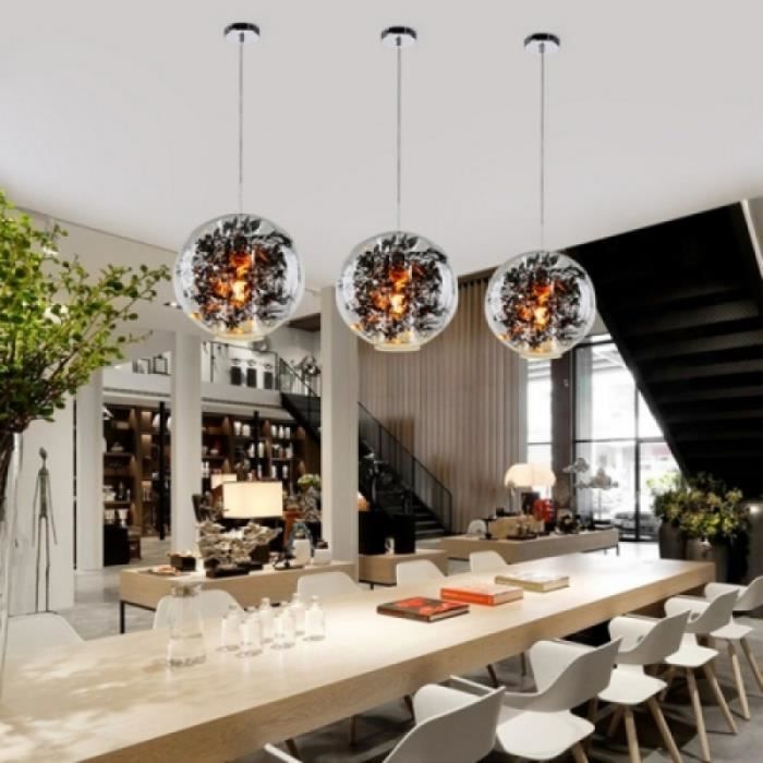 plafonnier restaurant minimaliste moderne personnalite creative art salon chambre d etude lampe bar grand lustre en verre sans cdiscount maison