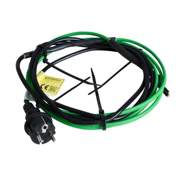 Câble chauffant Cordon Traçage de tuyaux Câble antigel Longueur 2 m ESTEXO