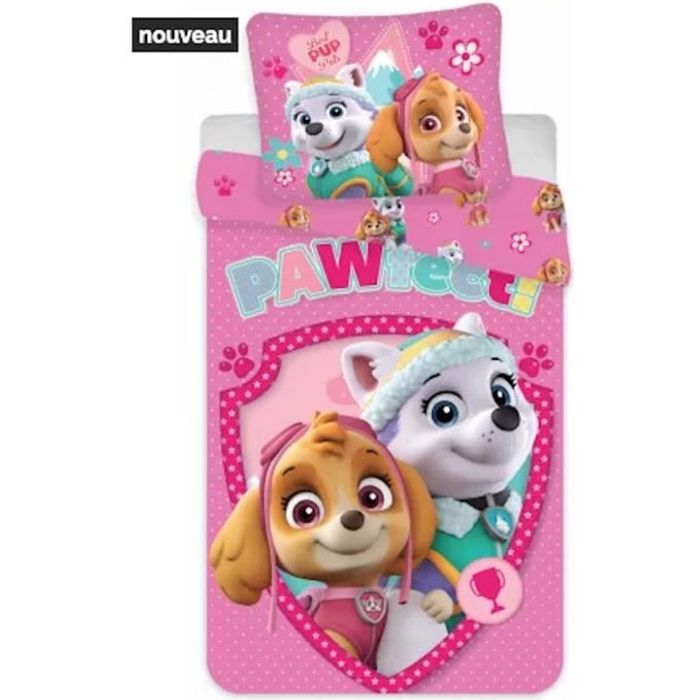 Parure de lit pour enfants Paw Patrol (bébé) 100 × 135 cm 40 × 60 cm