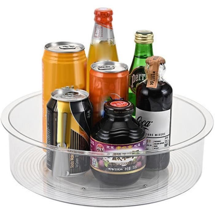 Lazy Susan Organiseur De Plateau Tournant 25 Cm U2013 Étagère À Épices Rotative 360° Pour