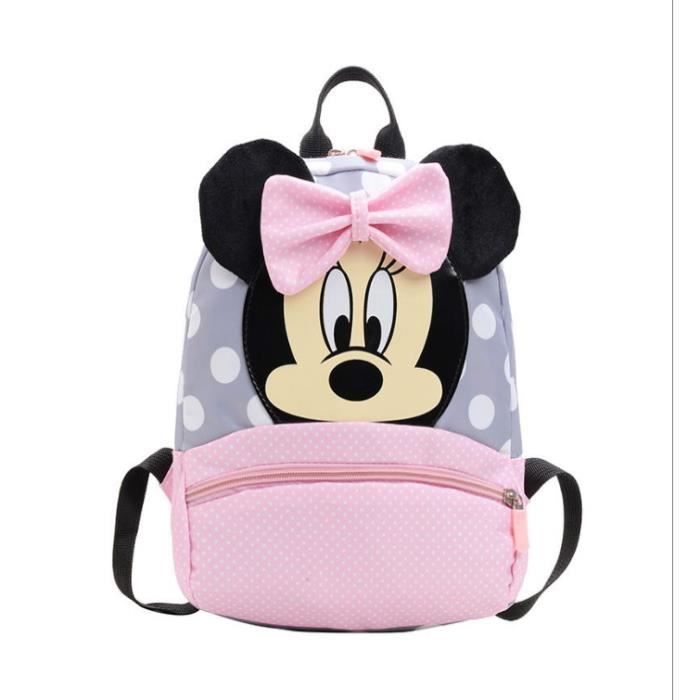 sac à dos Mickey mouse très approprié pour lécole les voyages FGen Cartable pour enfants le sac décole de la maternelle Rose 