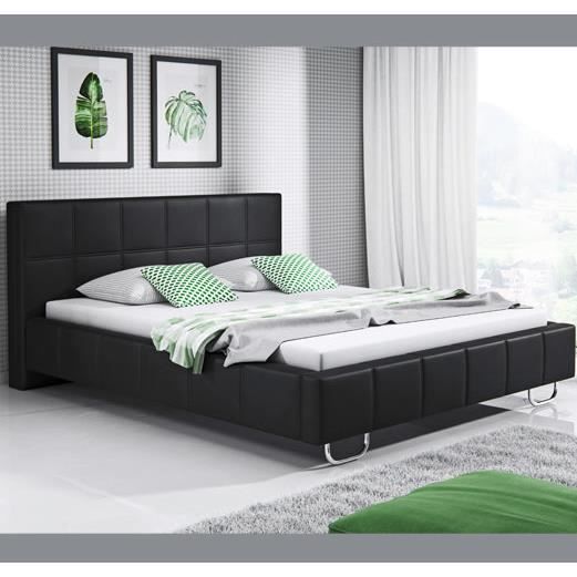 Lit Complet Avec Sommier Et Matelas 180x200 Achat Vente Pas Cher