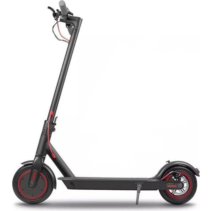  TROTTINETTE &Eacute;LECTRIQUE ELECTRIC SCOOTER AWXM-PRO PLIABLE NOIR WITH FRONT BAG 