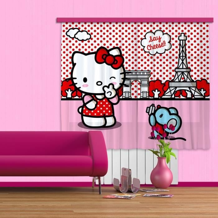 Hello Kitty Rideau Voilage Pour Chambre D Enfant Achat Vente