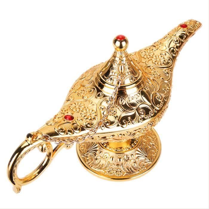 Couleur /étain Ancienne vientiane Aladdin Lampe Classique R/étro L/égende Aladdin Magique Elf Costume Home Office D/écoration Bureau D/écoration Artisanat