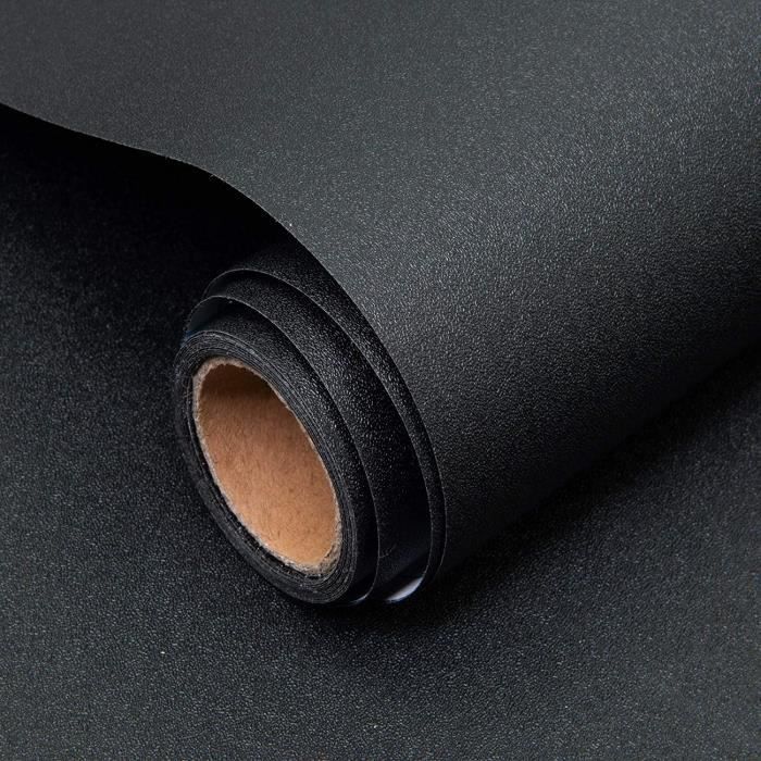 Papier adhesif pour meuble noir 40 × 300 cm papier peint adhesif  autocollant mat imperméable film vinyle décoratif cuisine salon c - Cdiscount  Bricolage
