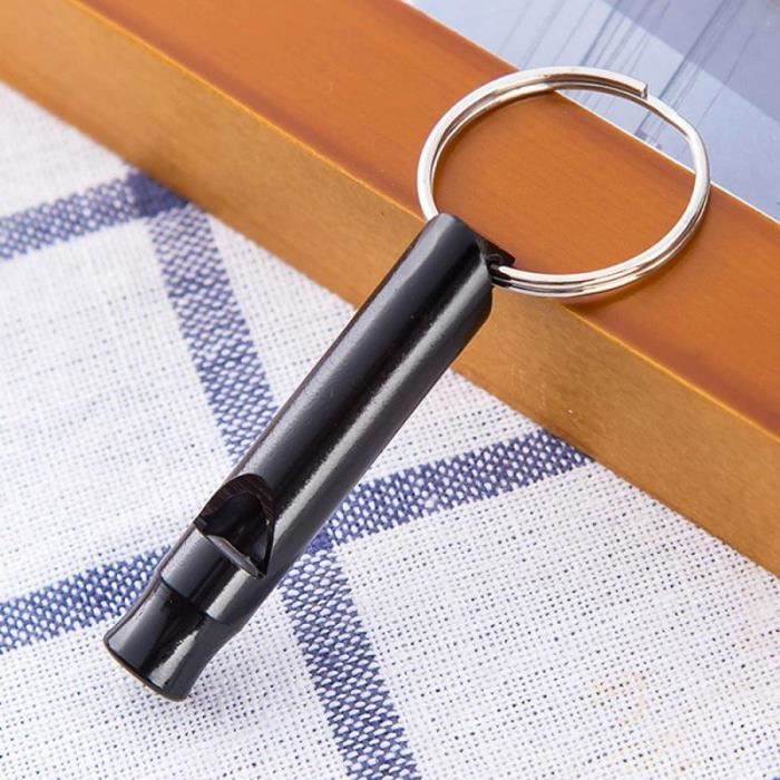 Sifflet De Survie En Alliage Alu – Son Puissant, Compartiment étanche, Dragonne – Pour Camping, Randonnée, Bateau, Sécurité