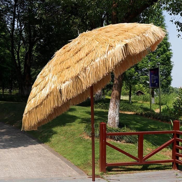 Parasol Inclinable Hawaii 180cm Ombrelle Rond, Parapluies pour