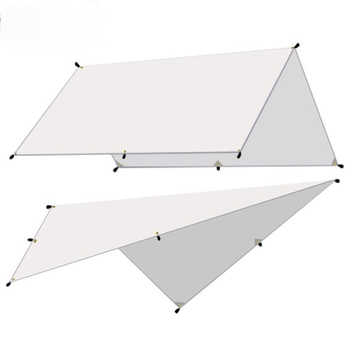 Store - store banne Hamac étanche abri solaire ultraléger pour Camping en plein air plage touristique- Off White-3x3m