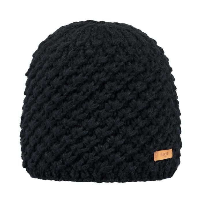 Béret En Alpaga Tricoté Main Pour Femme - Couleurs : Beige, Rouge, Noir, Orange - Taille M