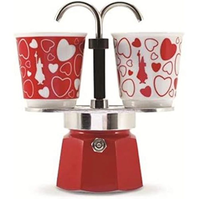 Set Mini Express Moka BIALETTI 2 tasses 90 ml Couleur Méthode Moka Capacité 2 tasses